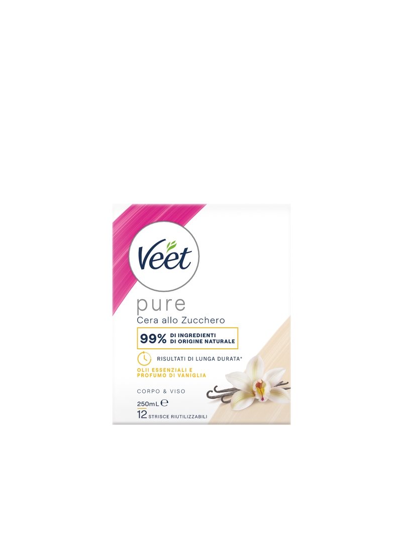 Veet Pure cera allo zucchero, 250 ml