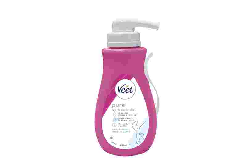 Veet Pure crema depilatoria pelli sensibili, 400 ml